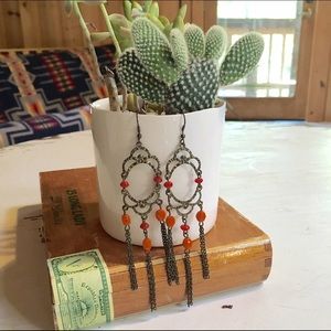 Boho Metal Fringe Earrings