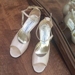 Dolce & Gabbana (authentic) 3" leather peep toe