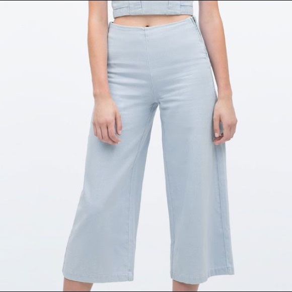 Zara Denim Culottes - NEW WITH TAGS