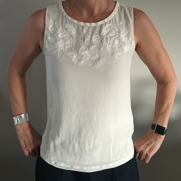 silk cream top