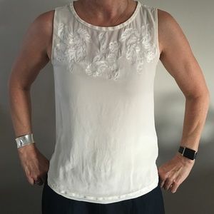 silk cream top
