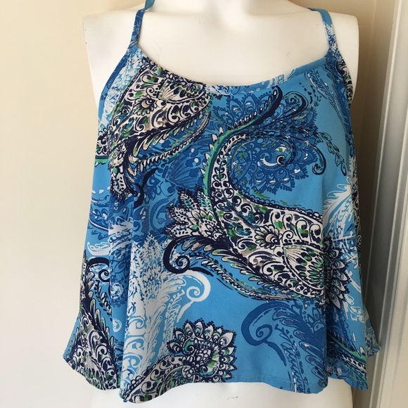 Paisley Racerback tank from Barcelona Flowey matrl