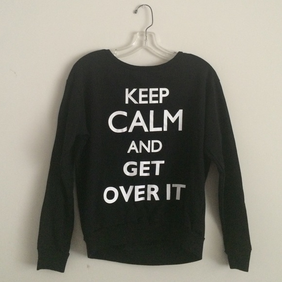 Black graphic sweater