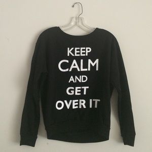 Black graphic sweater