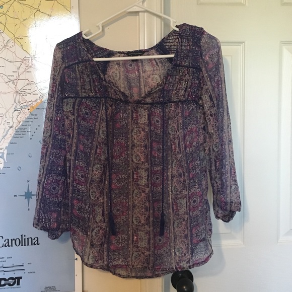 Beautiful boho American Eagle blouse