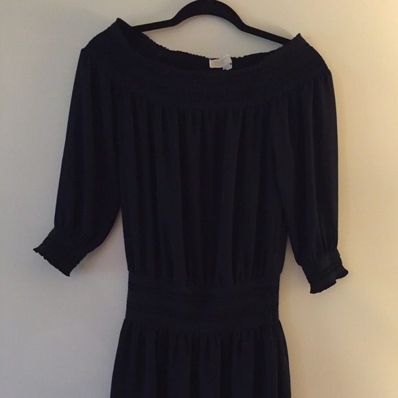 Michael Kors off the shoulders dress.