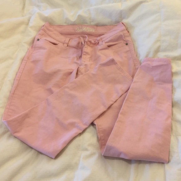 Pink Old Navy rockstar skinny jeans