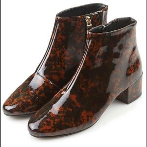 Topshop Betty Patent Ankle Boot