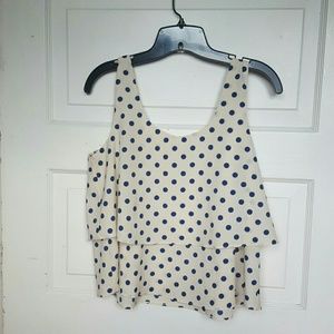 Forever 21, Blue and off-white, polka dots