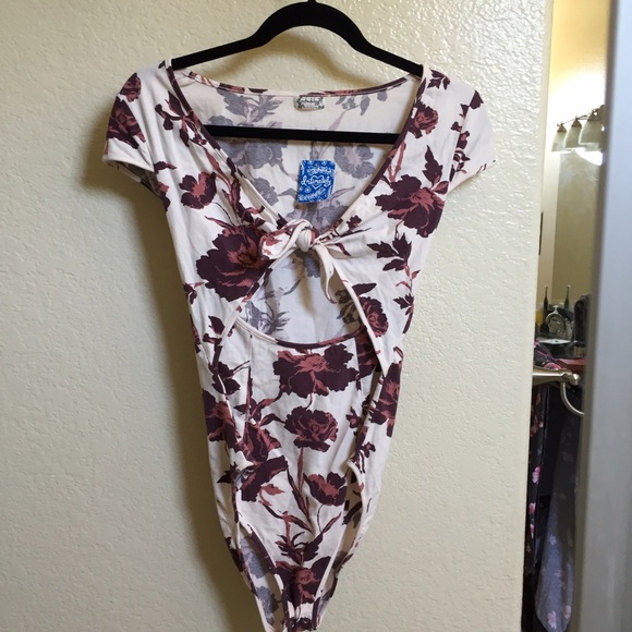 Free People floral bodysuit