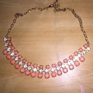 Pink & silver necklace