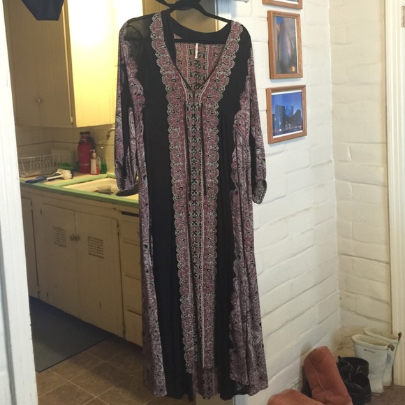 Free People Azaelea Midi Combo Maxi Dress