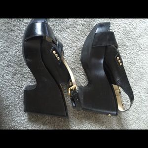 Michael Kors peep toe shoes