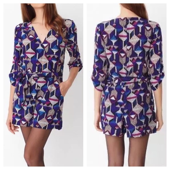 YUMI KIM Romper Printed Crossover V Neck Jumpsuit - Picture 4 of 4