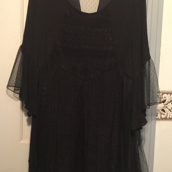 Black A-line dress