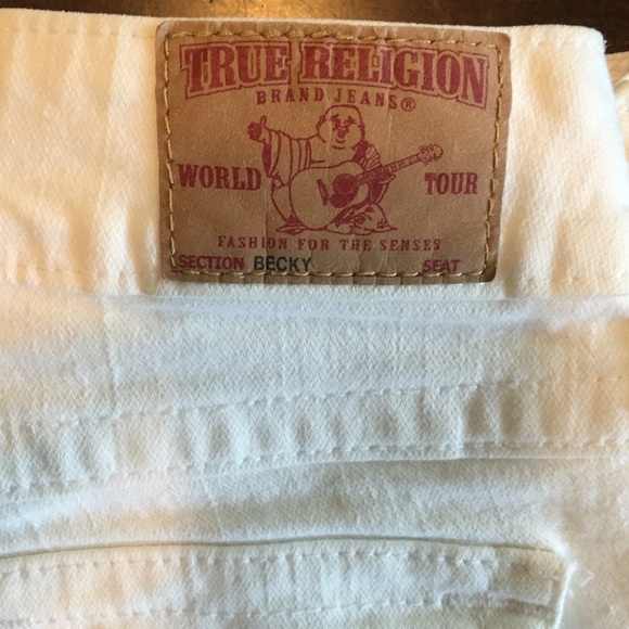 True Religion, sz: 26 "Becky" Jeans (white)