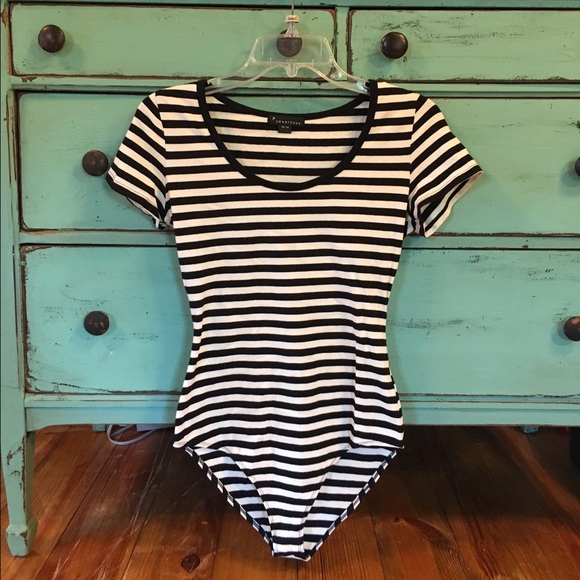 Forever 21 Striped Bodysuit