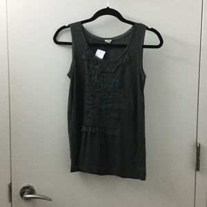 J.Crew charcoal grey tank size small