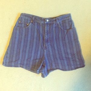 💙 Express Jeans Pinstripe High Waisted Shorts 💙