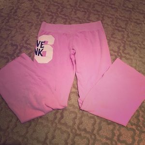 Victoria's Secret Love Pink flare sweatpants Sz. M