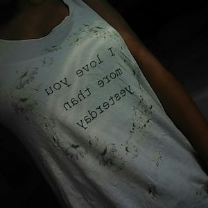 "I love you more than yesterday" tank top