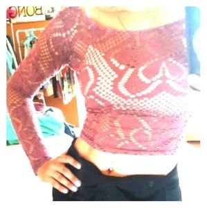 Out From Under Flower ribeyed long sleeve