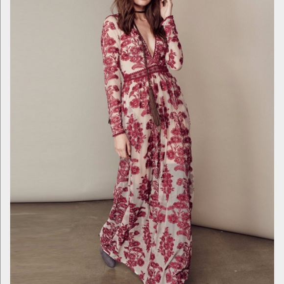 For Love and Lemons Dresses & Skirts - Temecula maxi in wine