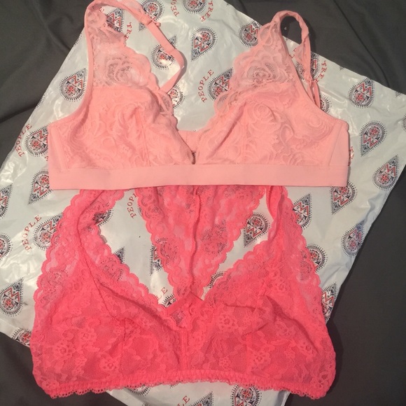 Two Victoria's Secret Bralettes