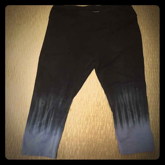 Calvi  Klein Capri yoga pants ombré tie dye