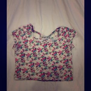 Floral print crop top