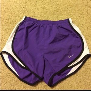 Purple Nike shorts
