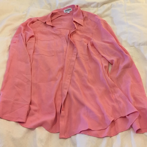 NWOT pink Express Portofino button-down