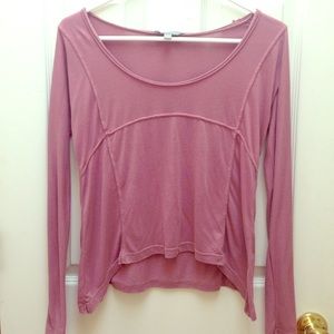 Mauve long sleeved top