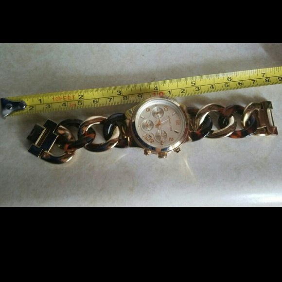 Michael Kors two toned tortoise twist