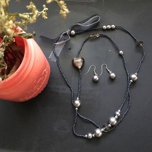Necklace and earrings set