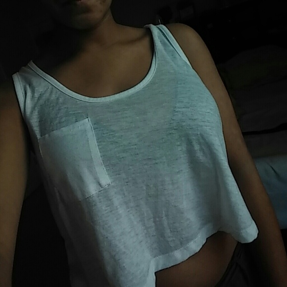 White crop top