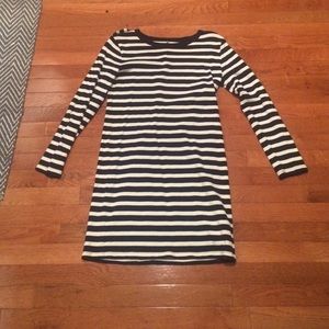 Joe fresh navy and cream dress