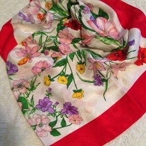 For @robinsnest Silk scarf made in Italy 33" sq.