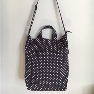 BAGGU NAVY WITH POLKA DOTS TOTE