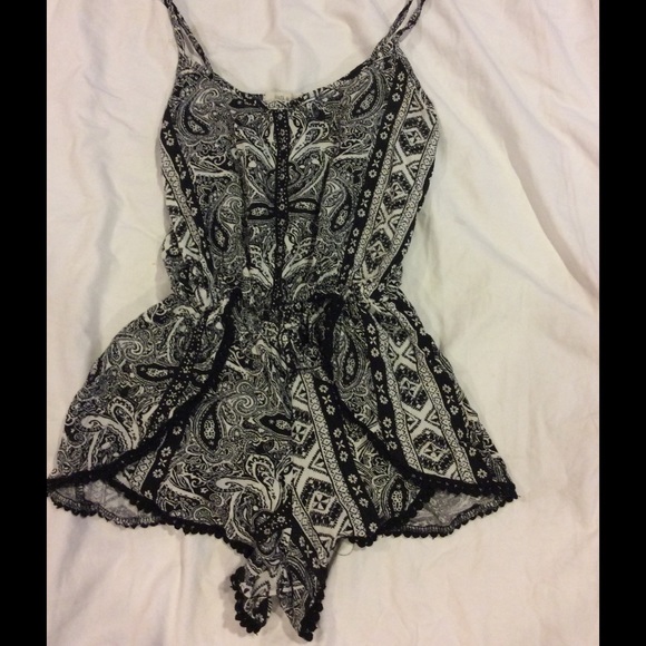 Aztec print romper