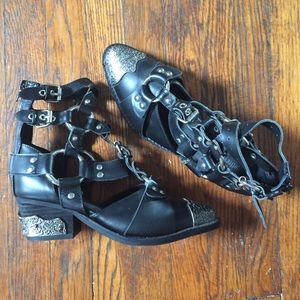 *SOLD* Jeffrey Campbell Temeku Harness Boots