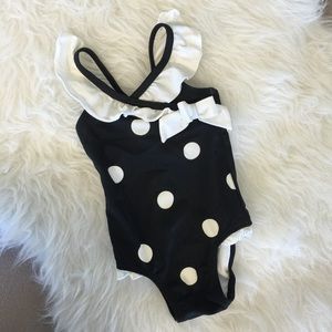 Janie and Jack Classic polka dot girls' swim suit