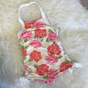 Janie and Jack floral one piece girls’ swim suit