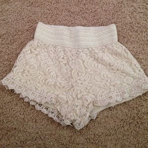 Crochet shorts