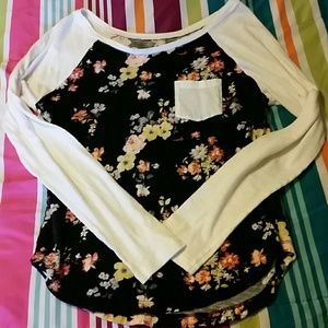 Floral Baseball Tee