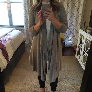 Barefoot Dreams drape front cardigan
