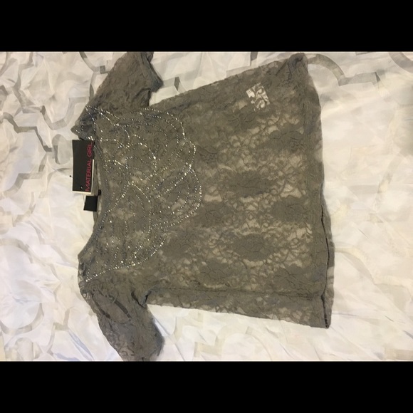 Material girl gray shirt