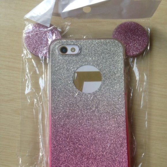 3D Mickey Mouse ears glitter phone case - Picture 3 of 3
