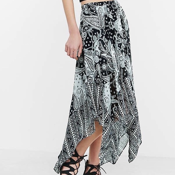 Paisley print skirt