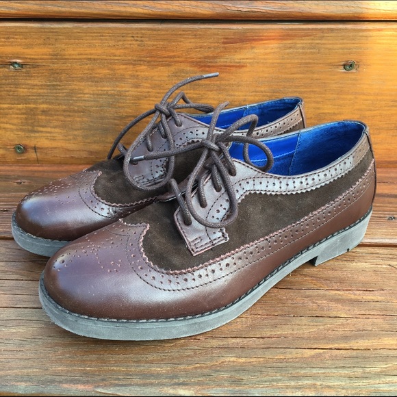 Ralph Lauren Suede and Leather Oxfords